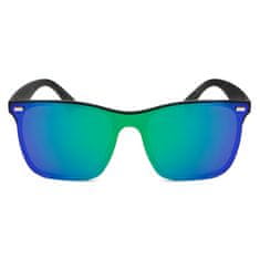 Aleszale Zrcadlové sluneční brýle s UV filtrem NERDY - Černá/Modrá