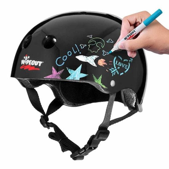 Wipeout dětská helma černá