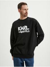 Karl Lagerfeld Černá pánská mikina KARL LAGERFELD XL