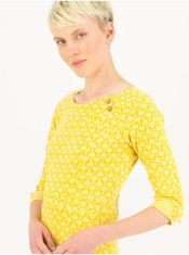 Blutsgeschwister Žluté dámské vzorované šaty Blutsgeschwister XXL