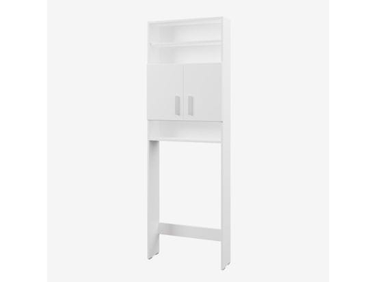 Nejlevnější nábytek NEJBY BYRON, skříňka vysoká nad WC či pračku 05, bílá