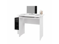 Nejlevnější nábytek PC stůl s výsuvnou deskou NEJBY ELIJAH, bílá