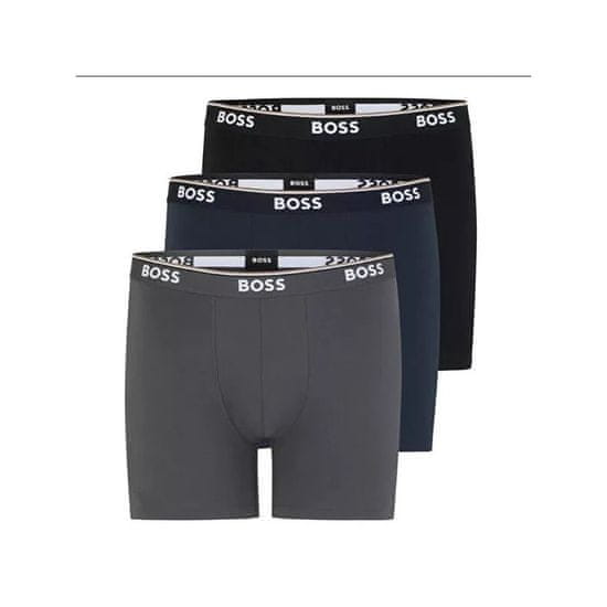 Hugo Boss 3PACK pánské boxerky vícebarevné nadrozměr (50475298 462)