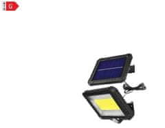 Maclean Solární LED nástěnná lampa MCE438 s pohybovým senzorem studená bílá 71273