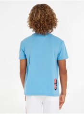 Tommy Hilfiger Modré klučičí tričko Tommy Hilfiger 176