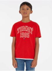Tommy Hilfiger Červené klučičí tričko Tommy Hilfiger 116