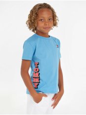 Tommy Hilfiger Modré klučičí tričko Tommy Hilfiger 116