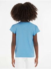 Tommy Hilfiger Modré holčičí tričko Tommy Hilfiger 160