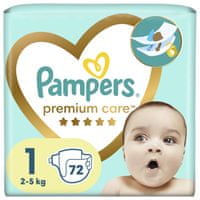 Pampers premium care 1 newborn 2-5 kg 78 ks