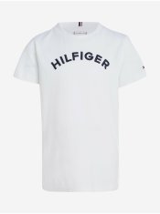 Tommy Hilfiger Bílé klučičí tričko Tommy Hilfiger 104