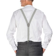 NANDY Klasické šle pro muže a ženy k na nošení s elegantním kalhotám - šedá
