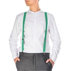 Klasické šle pro muže a ženy k na nošení s elegantním kalhotám - zelená