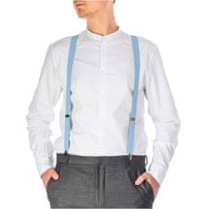 NANDY Klasické šle pro muže a ženy k na nošení s elegantním kalhotám - modrá