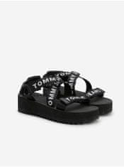Tommy Jeans Černé dámské sandály na platformě TOMMY JEANS 41