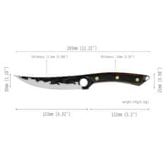 IZMAEL Kuchyňský nůž Iwate-Černá/Hnědá KP25898