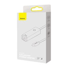 BASEUS Lite adaptér USB-C / RJ-45, bílý