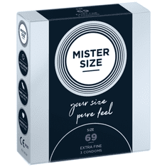 Mister Size MISTER SIZE 69 nasazený obvod kondomů 3 ks