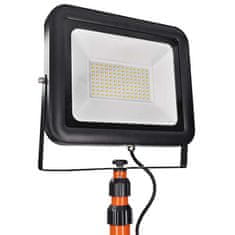Solight LED venkovní reflektor PRO s vysokým stojanem, 100W, 9200lm, kabel se zástrčkou, AC 230V
