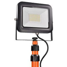 Solight LED venkovní reflektor PRO s vysokým stojanem, 50W, 4600lm, kabel se zástrčkou, AC 230V