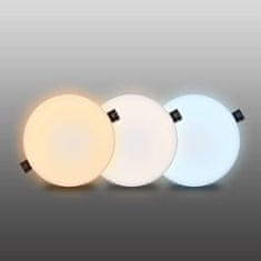 Solight LED podhledové svítidlo CCT, IP44, 15W, 1350lm, 3000K, 4000K, 6000K, kulatý