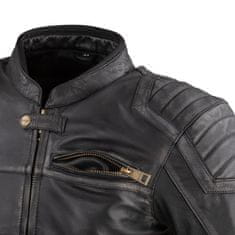 W-TEC Pánská kožená moto bunda Suit (Velikost: 4XL, Barva: vintage černá)