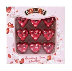 Baileys  Chocolate Heart Strawberries & Cream Chocolates - Gift box 1 x 90g