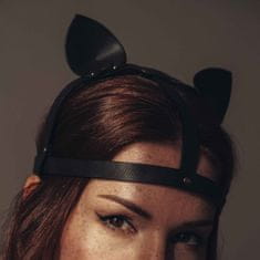 Bijoux Indiscrets Postroj MAZE - čelenka s kočičími uši, černá