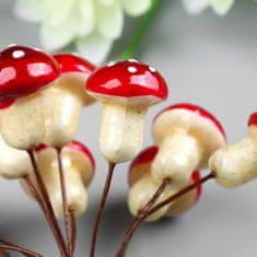 Kraftika Sada dekoračních houbiček - muchomůrky