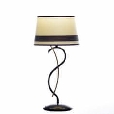LIGHT FOR HOME Stolní lampa 14700 "Susie", 1x60W, E27, černá, zlatá, patina