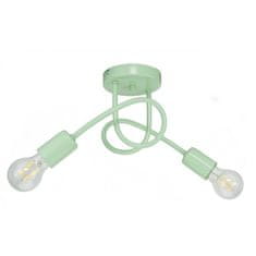LIGHT FOR HOME Moderní seledynová pastelová lampa se dvěma žárovkami 1001/2PS MONDO, 2xE27/60W, E27