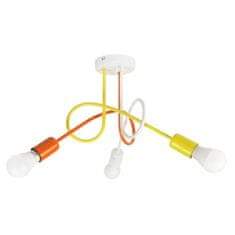 LIGHT FOR HOME Závěsné svítidlo 1001/3M2 MONDO, 3xE27/60W, bílá, žlutá, oranžová, 3x60W, E27, bílá, žlutá, oranžová