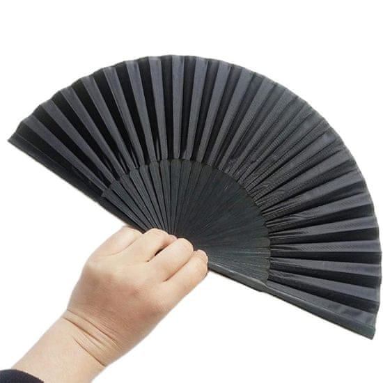 Northix Ruční ventilátor, čínský styl - černá