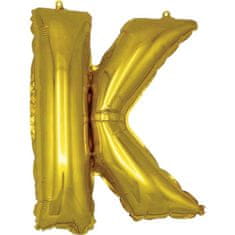 Banquet Balónek nafukovací foliový písmeno K, MY PARTY, výška 30 cm, sada 12 ks