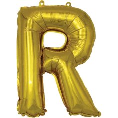 Banquet Balónek nafukovací foliový písmeno R, MY PARTY, výška 30 cm, sada 12 ks