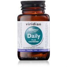 VIRIDIAN nutrition Synerbio Daily+ Cranberry (Směs probiotik a prebiotik s brusinkovým extraktem), 30 kapslí