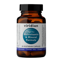 VIRIDIAN nutrition High Five Multivitamin and Mineral Formula (Multivitamín na stres a pro celkovou odolnost), 30 kapslí