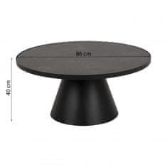 Actona Konferenční stolek Soli 3 černý