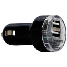 Aroso Redukce / adaptér 12/24V 2x USB do zásuvky zapalovače 12V - 1x 2.1A / 1x 1A