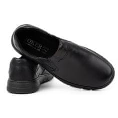 Pánská kožená nazouvací obuv 507J černá velikost 48
