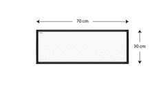 Allboards Magnetická tabule 30x70 ALLboards COLOR TM37BK
