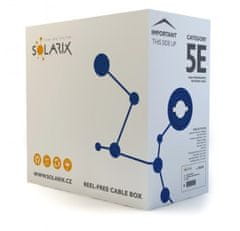 Solarix Instalační kabel Solarix CAT5E FTP PVC Eca 305m/box SXKD-5E-FTP-PVC stíněný