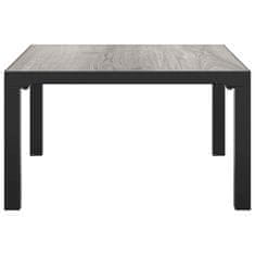 Greatstore Zahradní konferenční stolek šedý 55 x 55 x 31 cm DPC a ocel