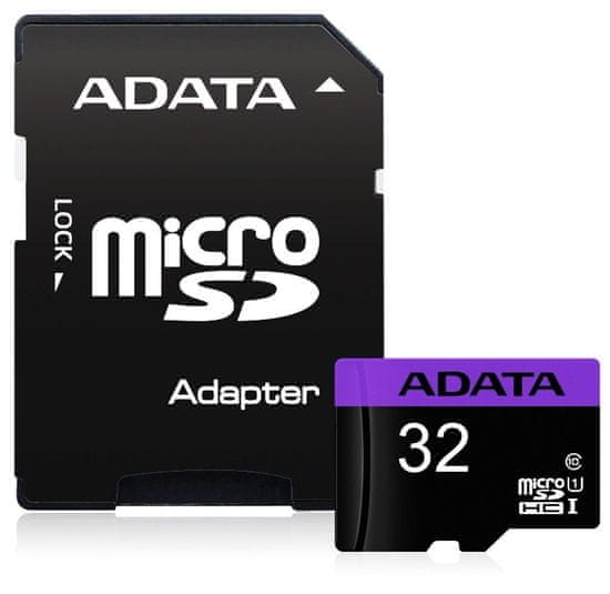 Adata 32GB Premier micro SDHC karta/ UHS-I CL10 s adaptérem
