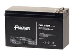 Fukawa olověná baterie FW 7,2-12 F2U do UPS APC/ AEG/ EATON/ Powerware/ 12V/ 7,2 Ah/ životnost 5 let/ Faston F2-6,3mm