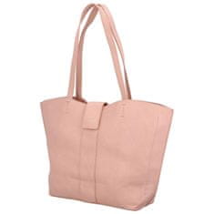 DIANA & CO Velká a stylová dámská koženková taška Odilon, růžová