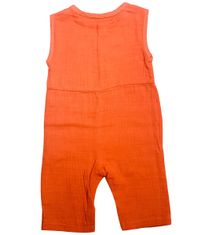 Kidaxi Letní mušelínový (organická bavlna)overal , oranžová, 80 cm
