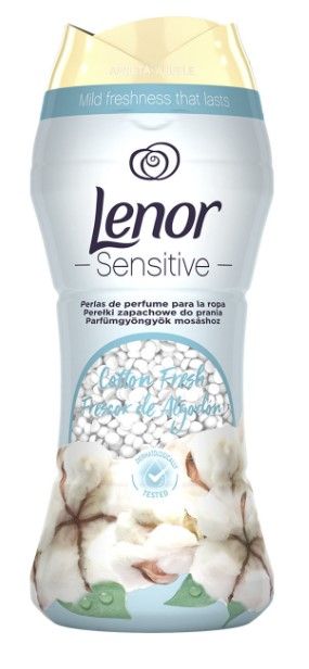 Levně Lenor Sensitive Vonné Perličky Do Praní Cotton Fresh 210 g