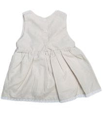 Kidaxi Pruhované šaty s bavlny s motylkém, béžová, 92