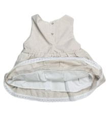Kidaxi Pruhované šaty s bavlny s motylkém, béžová, 92