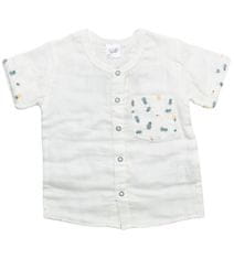 Kidaxi Set košile s šortky z organické bavlny s motivem autíčka nebo ananasu